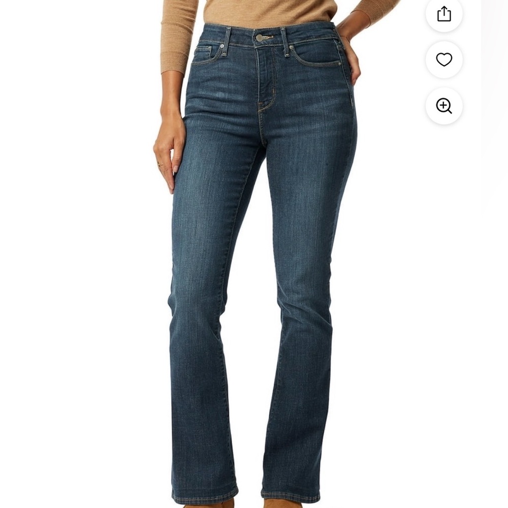 Signature by Levi Strauss Dark Blue Boot Cut Jeans